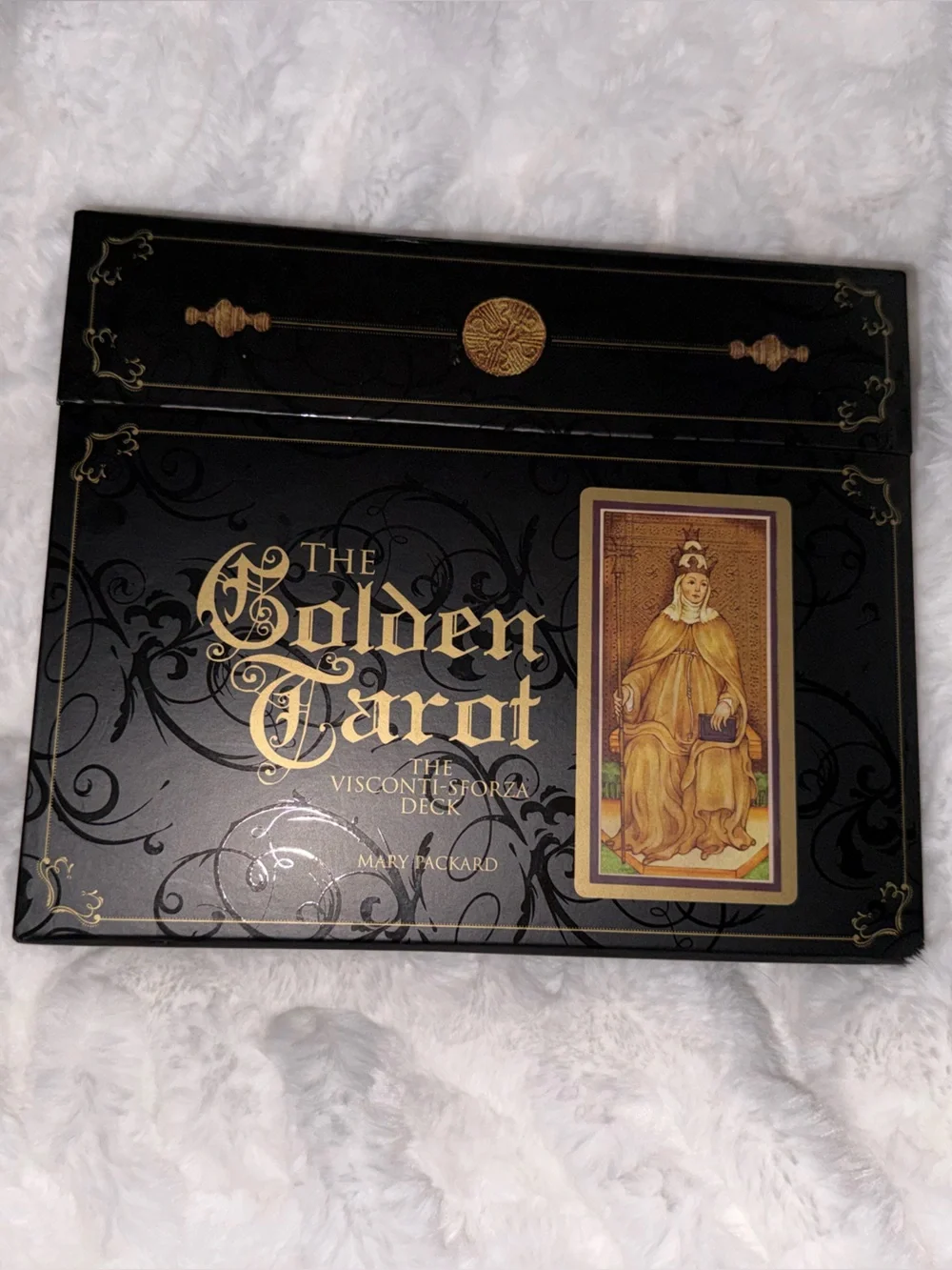 The Golden Tarot | The Visconti-Sforza Deck by Mary Packard | Like New